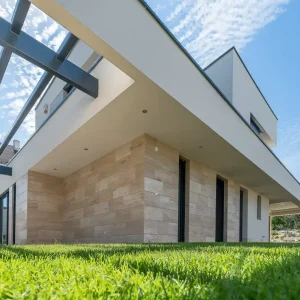 Classic Travertin, vein cut, csiszolt